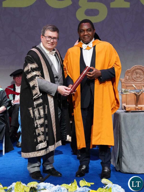 President Hichilema Conferred with Honorary Doctorate by Heriot-Watt University