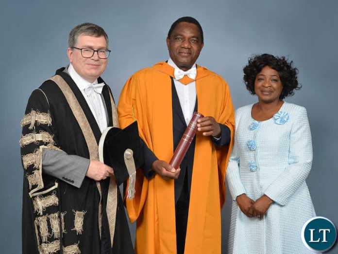 President Hichilema Conferred with Honorary Doctorate by Heriot-Watt University