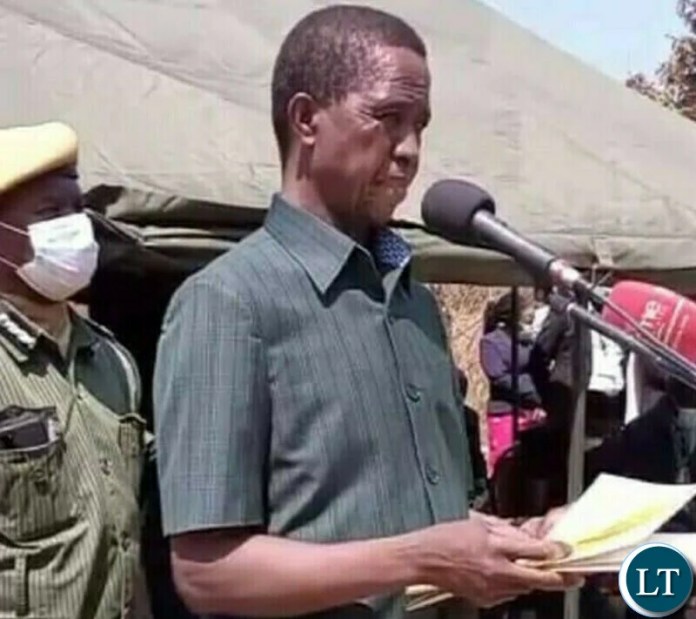 President Edgar Lungu arrives in Solwezi for the burial of North Western province provincial Chairman, Jackson Kungo