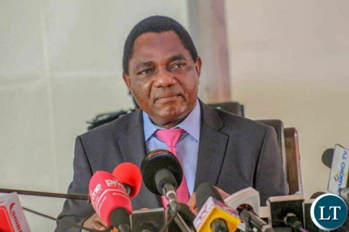 President Hakainde Hichilema addressing a Press Conference at State House on Thursday, 30th September, 2021.