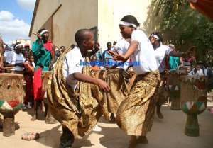 Some refugees living in Zambia showcasing their dances during the World Refugee Day in Lusaka